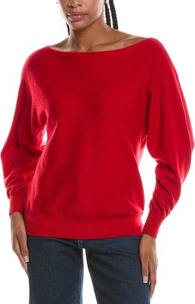 Fort&eacute; Cashmere Off The Shoulder Dolman Sleeve 100% Cashmere Sweater