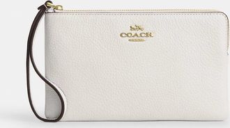 Coach Large Corner Zip Wristlet
