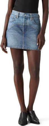 Levi's Icon Western Yoke Denim Miniskirt in Ironic Iconic Skirt at Nordstrom, Size 27