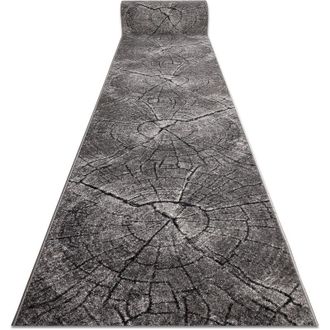 RugsX Rugsx - Alfombra De Pasillo Silver Tronko &Aacute;rbol Madera - Gris 70cm Grey 70x190 Cm