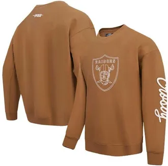Pro Standard Mens Pro Standard Maxx Crosby Brown Las Vegas Raiders Pullover Crewneck Sweatshirt at Nordstrom, Size Medium