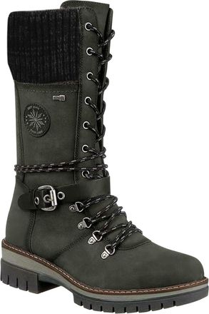 Generic Womens Lace-Up Boots, Mid-Height Winter Boots, Calf High Soft Soles, Womens Boots, Waterproof Cowboy Boots, Plateau Winter Shoes, Long Shaft Hiking Bo