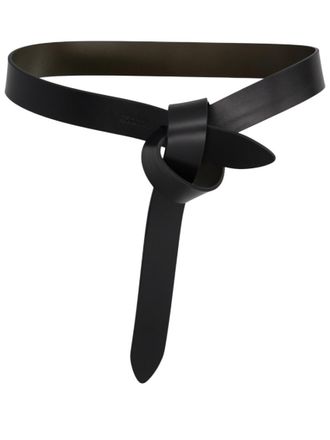 Isabel Marant Black Logo Knot Detail Belt
