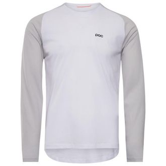 Poc Motion Air L/S Jersey Velotrikot f&uuml;r Herren | wei&szlig;/grau