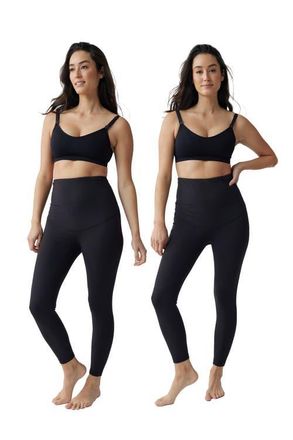 Ingrid & Isabel Postpartum Legging Bundle in Black/black at Nordstrom, Size X-Large
