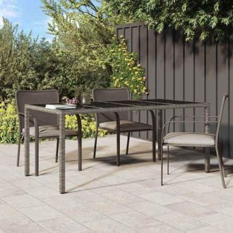 vidaXL Tavolo da Pranzo da Giardino Grigio 190 x 90 x 75 cm - Vidaxl