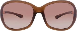 Tom Ford Jennifer Brown Gradient Oval Ladies Sunglasses FT0008 692 61