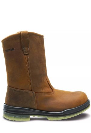 Wolverine Mens Leather Durashocks St Work Boots - Medium In Malt