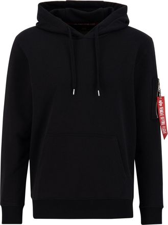 Alpha Industries Hoodie ALPHA INDUSTRIES R Print Hoodie, Herren, Gr. XL, schwarz, Obermaterial: 80% Baumwolle, 20% Polyester, regular fit, Sweatshirts Hoodie