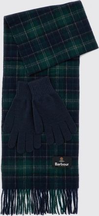 Barbour Set of Two Tartan Wool Scarves with Fringed Hem