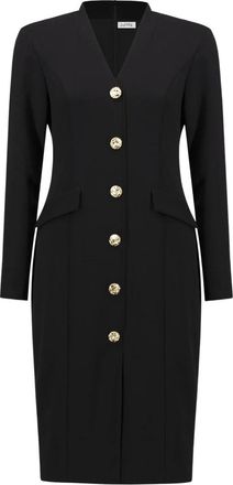 Joseph Ribkoff Kleedjes, Dames, Zwart, L, Elegante Jurk 253072 Stijl