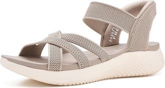Skechers Ultra Flex 3.0 Sandal - Forever Better Hands Free Slip-Ins Womens Sandals Taupe : 9.5 B - Medium, Synthetic