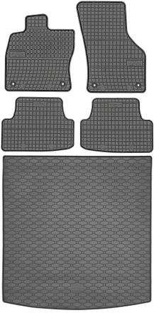 OEM Volkswagen Golf Vii Kombi / Variant De 09.2013 A 06.2020 Set - Alfombrillas De Goma Para Coche + Alfombrilla Para Maletero