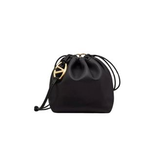 Valentino Pre-owned VLogo Pouf Bucket Bag - Pre-owned - Mujer - Negro - ONE SIZE