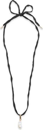 Carven Talisma Pearl Tie Necklace