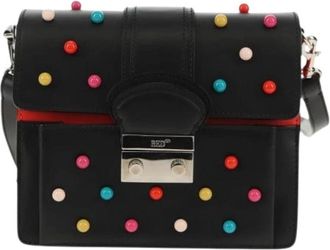Valentino Pre-owned Cross Body Bags, female, Black, Size: ONE SIZE Pre-owned Vintage shoulder bag