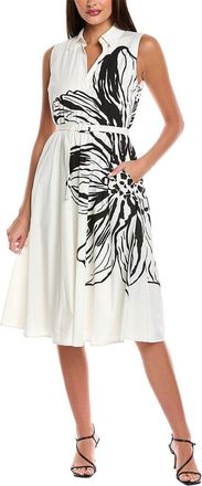 T Tahari Fit & Flare Midi Dress