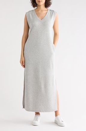 Nordstrom Rack Sleeveless Scuba Maxi Dress in Grey Heather at Nordstrom Rack, Size Xx-Small
