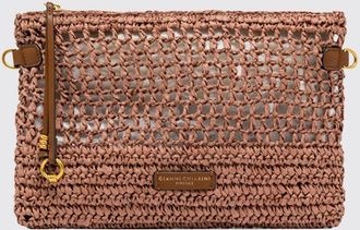 Gianni Chiarini Pouch Nefeli in rafia crochet