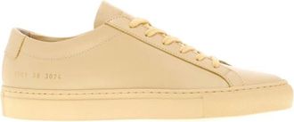 Common Projects Gele Leren Sneakers - Dames - Sneakers - Geel - 40 EU - Leer - Schoenen