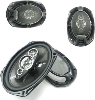 Trade Shop Trade Shop - Kit Coppia Casse Auto 2 Vie 800w 6x9 Cm Altoparlanti Auto 800 Watt Ts-6972