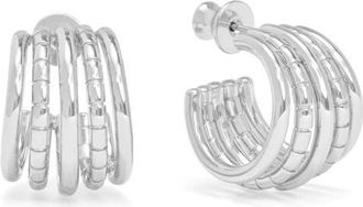 Melinda Maria Talon 5-Row Hoop Earrings in Silver at Nordstrom