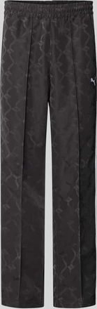 Puma Straight Fit Sweatpants mit Logo-Stitching in Black, Gr&ouml;&szlig;e XXL