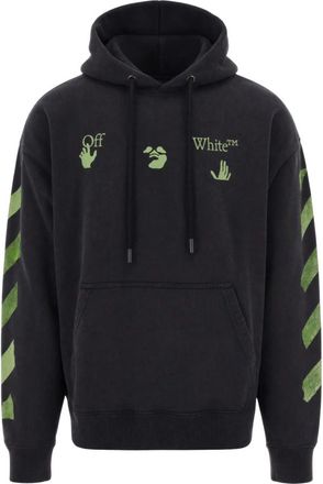 Off-white Hoodie - Heren - Hoodies - Zwart - S - Katoen - Hoodies & sweatvesten
