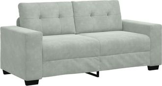 vidaXL Sof&aacute; Loveseat Gris Claro 140 Cm Terciopelo Vidaxl