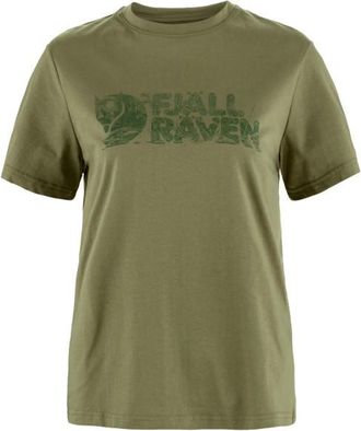 Fj&auml;llr&auml;ven Lush Logo T-Shirt T-Shirt f&uuml;r Damen | oliv