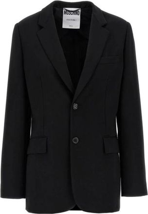 Moschino Stijlvolle Blazers voor een chique uitstraling - Dames - Blazers - Zwart - M - Jassen