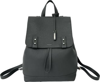 Saint Laurent Gray Leather Backpack (Pre-Owned)