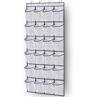 OEM Organizador De Zapatos Para Colgar En La Puerta, Zapatero Colgante Con 24 Bolsillos De Malla Grandes Para Puertas De Armario - Crezuo