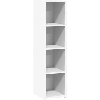 vidaXL Aparador Alto Madera De Ingenier&iacute;a Blanco 30x41x124 Cm Vidaxl