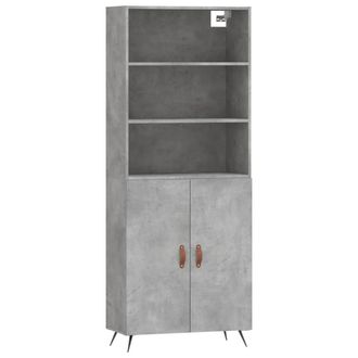 Berkfield Home Highboard Concrete Grey 69.5x34x180 cm Engineered Wood