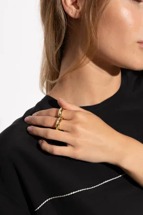 Kate Spade New York Two Rings With A Banana Motif, Womens, Gold