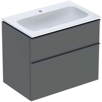 Keramag Keramag - Geberit Icon Set Mueble Lavabo Con Mueble Bajo Lavabo, 2 Cajones