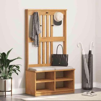 vidaXL Aparador De Madera Maciza Acacia 60x34x75 Cm Vidaxl