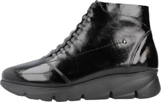 Fluchos Stijlvolle Veterschoenen voor Mannen - Dames - Veterlaarzen - Zwart - 38 EU - Schoenen