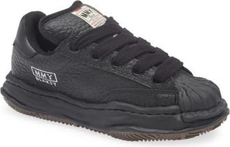 Miharayasuhiro Blakey OG Sole Leather Sneaker in Black/Black at Nordstrom, Size 11Us