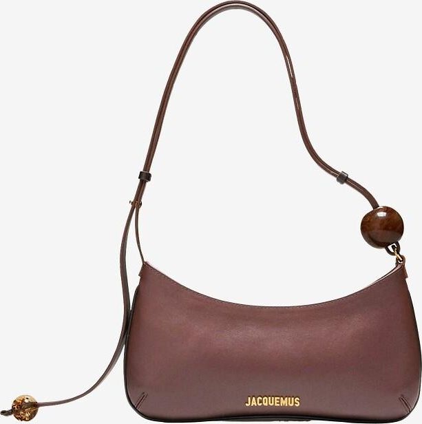 Schultertasche aus Glattleder Le Bisou Perle