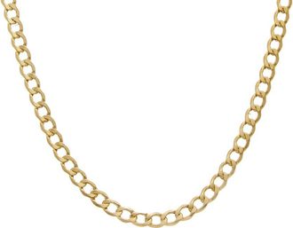 Italian Gold, Inc 10K 5.1Mm Semi-Solid Light Cuban Necklace