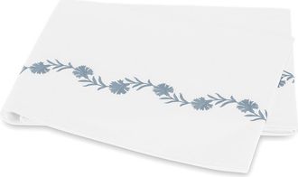 Matouk Daphne 520 Thread Count Flat Sheet in Hazy Blue at Nordstrom, Size Full