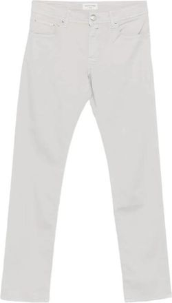 Jacob Cohen Five-pocket broek - Heren - Slim Fit Broeken - Wit - W40 - Katoen - Broeken