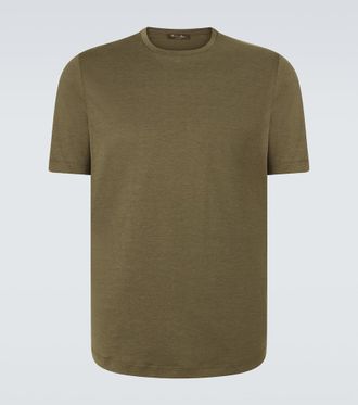 Loro Piana T-shirt Levo in jersey di seta e cotone