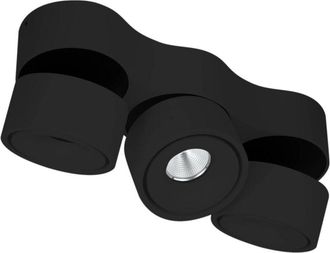 Arcchio Arcchio Lámpara de techo LED Rotari en Negro Aluminio