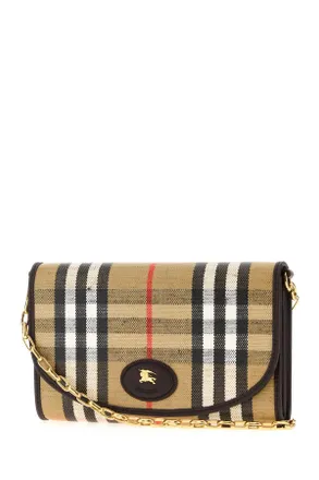 Burberry Womens Printed Canvas Highlands Wallet Sandipcheck Portafogli