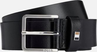 HUGO BOSS Mens BOSS Black Ther-Flag-E_Sz35 Belt S2-25 001 Black - Size: 110 - 42