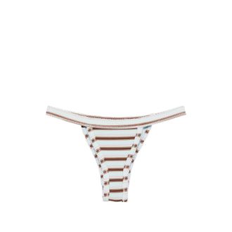 Frankies Bikinis Stripe-pattern Bikini Bottoms