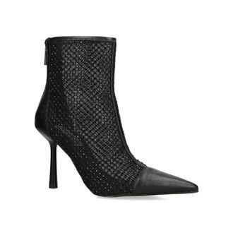 Steve Madden Womens Arlette 00 E Boots - Black Fabric - Size UK 5